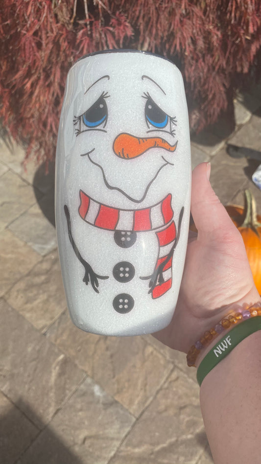 Melting Snowman Tumbler