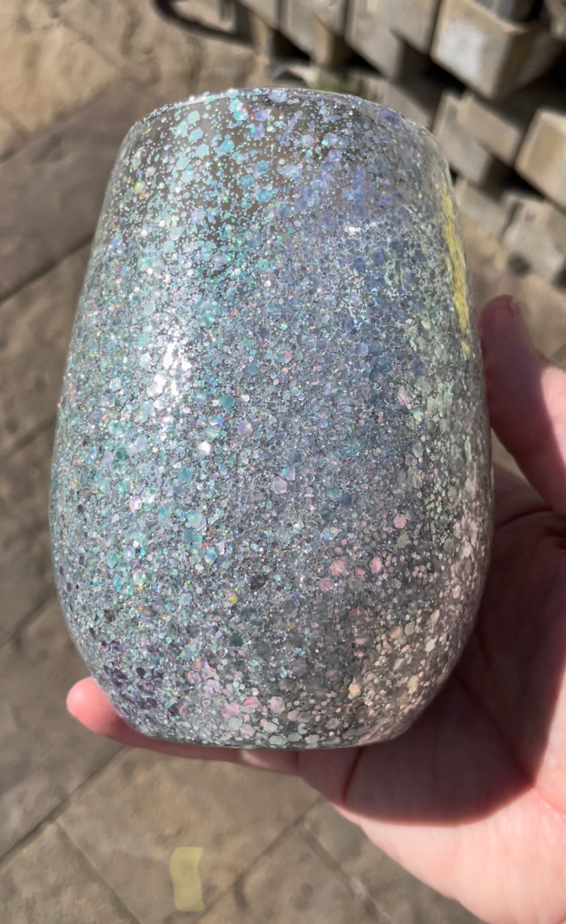 Custom Glitter Wine Glass – Addictive Scents