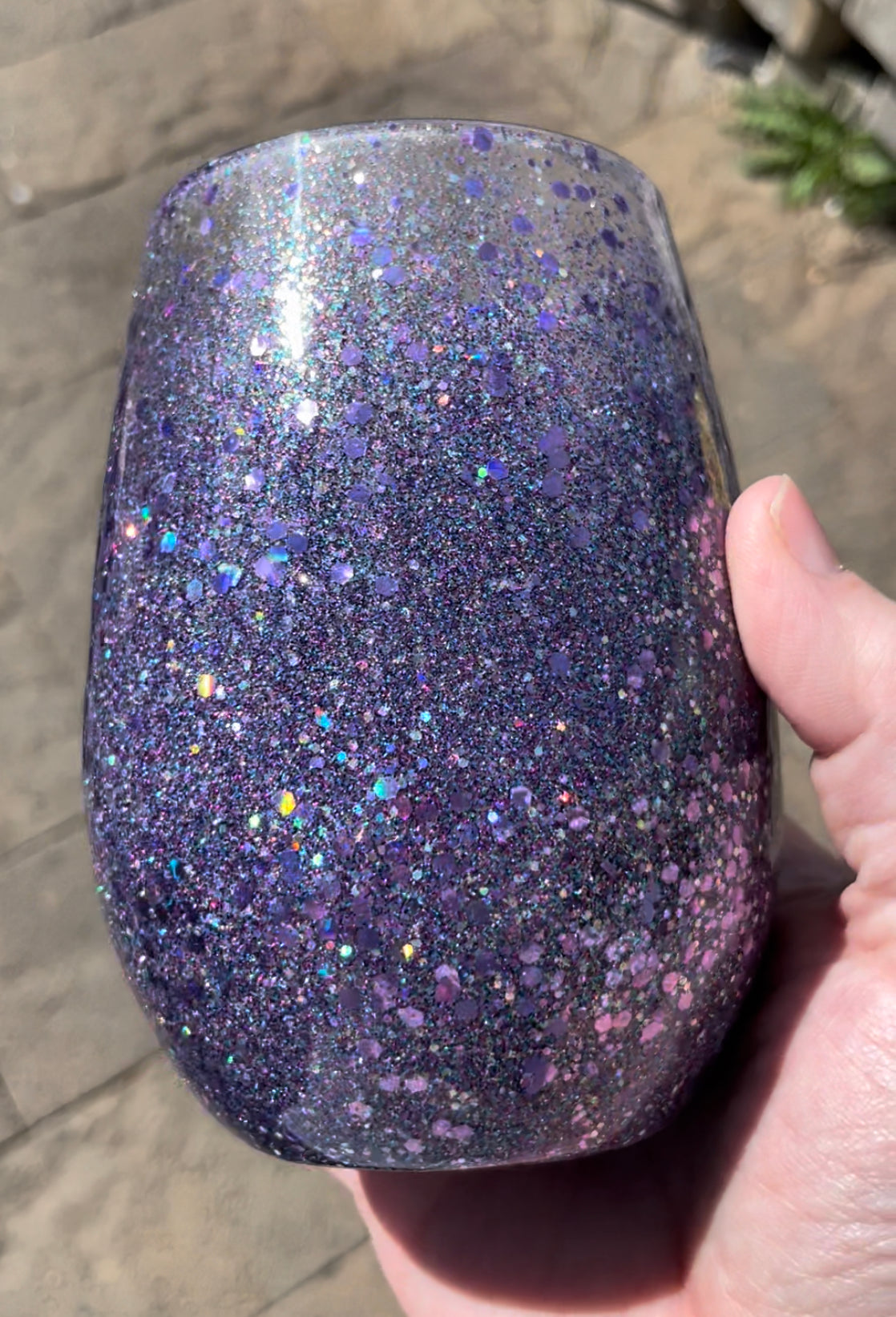 Custom Glitter Wine Glass – Addictive Scents